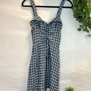 Speechless Plaid Blue Mini Dress